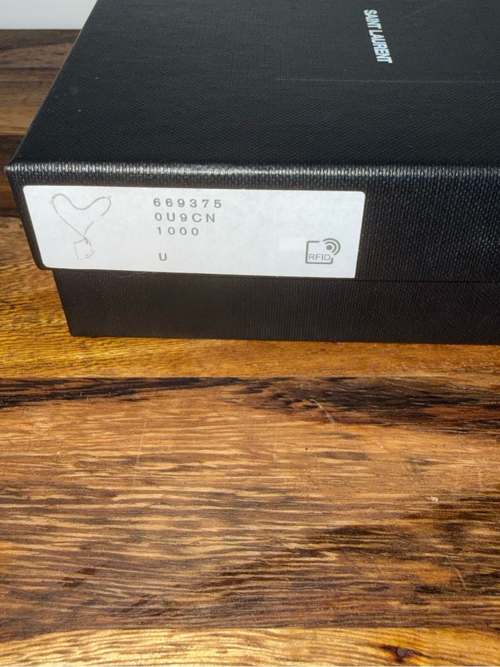 Saint Laurent Black leather slide out card holder 100% authentic - Picture 4 of 9